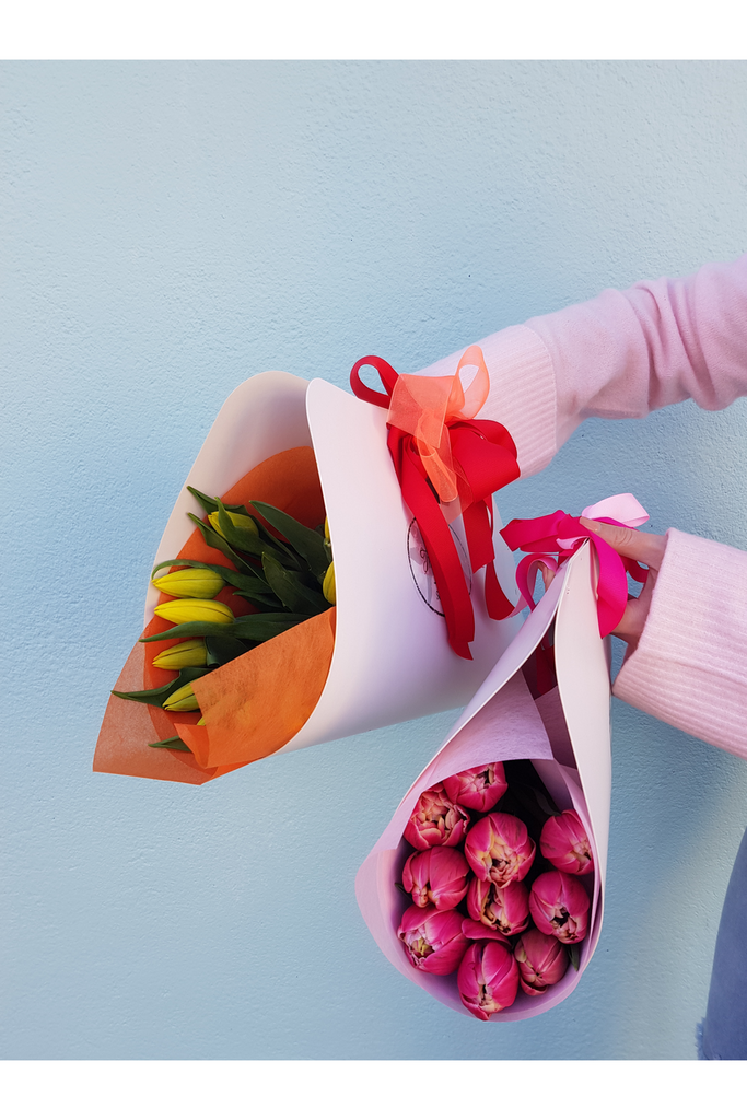 Bloom Bag,Just flowers...no fuss bundled up in one of our 'Bloom Bags' ready to pop into a vase. Lyall Bay Florist Wellington Florist Kilbirnie Florist