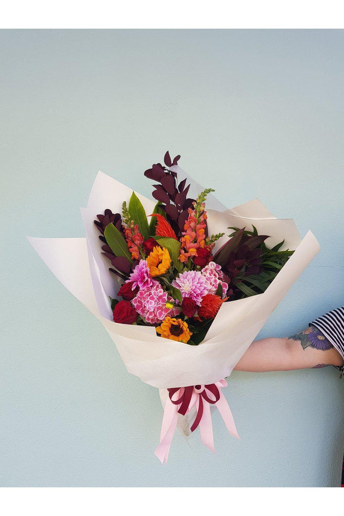 The Wow,For those wanting to make a statement, let us work our magic and create you a BIG bunch with our favourite fresh blooms of the day. Florist Wellington , Florist Kilbirnie , Florist Lyall Bay